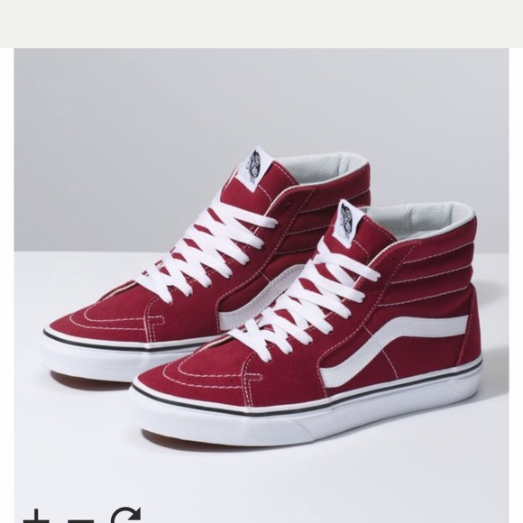 Vans Shoes - VANS SK8-HI suede red high tops